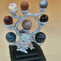 3D Marble Tree Holder