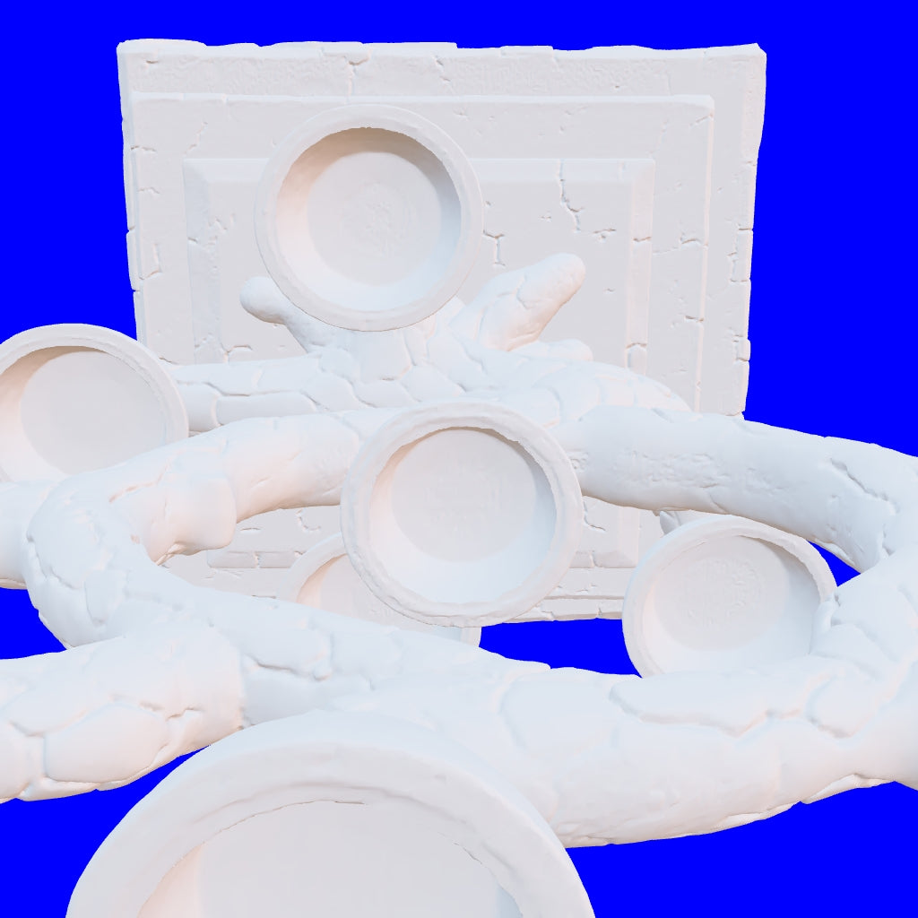 3D Marble Tree Holder