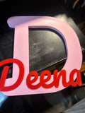 3D Printed Custom Name Plaque